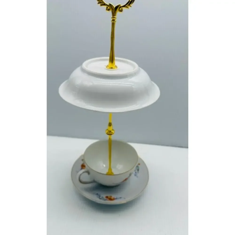 Vintage Teacup Bird Feeder Handmade Garden Decor